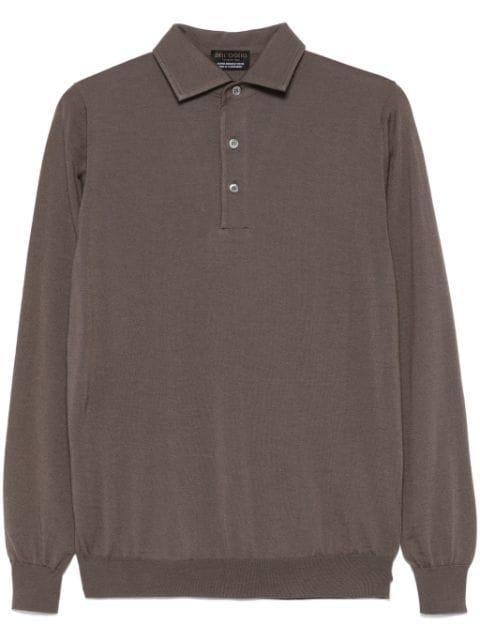 fine-knit polo shirt by DELL'OGLIO