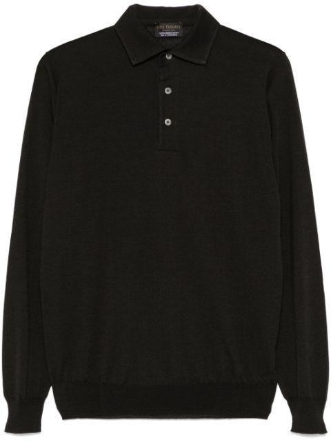 fine-knit polo shirt by DELL'OGLIO