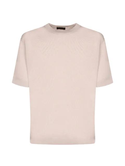 fine-knit short-sleeve T-shirt by DELL'OGLIO