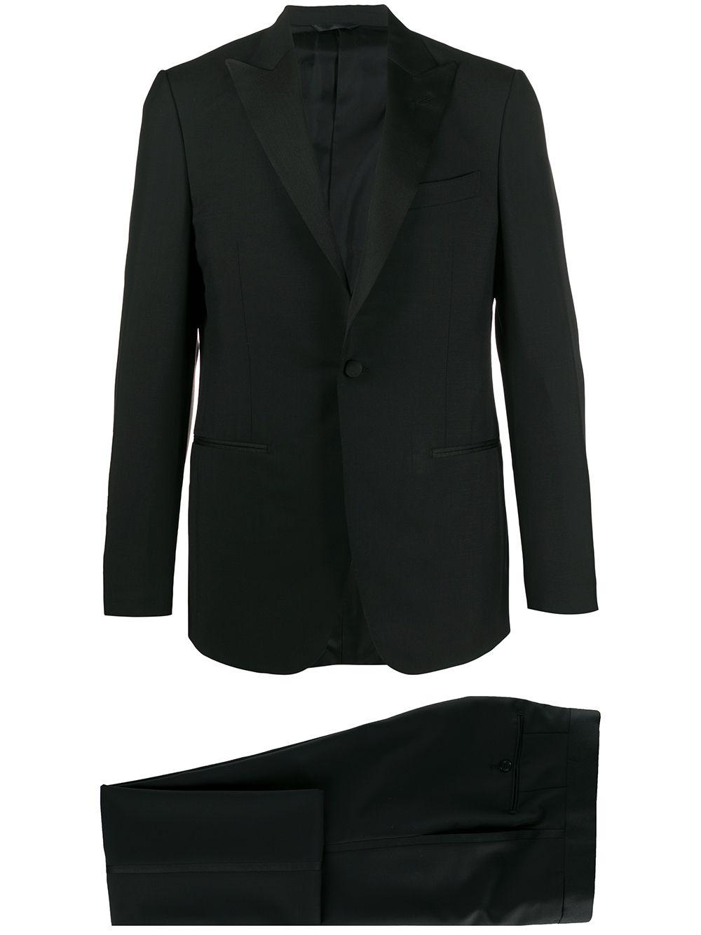 fitted tuxedo suit by DELL'OGLIO