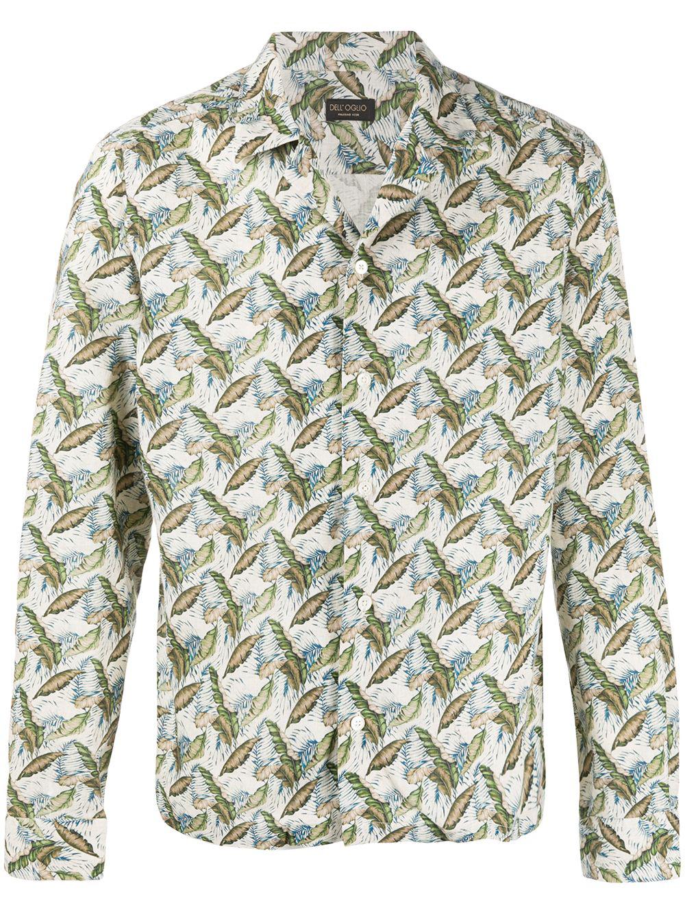 foliage print shirt by DELL'OGLIO