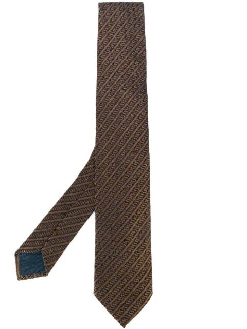 jacquard stripe tie by DELL'OGLIO