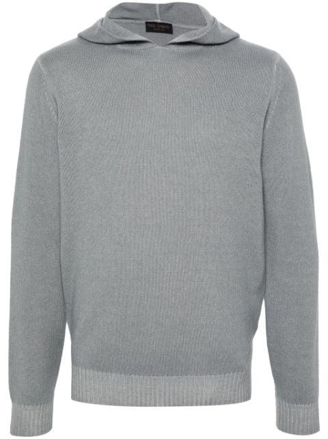 knitted hoodie by DELL'OGLIO