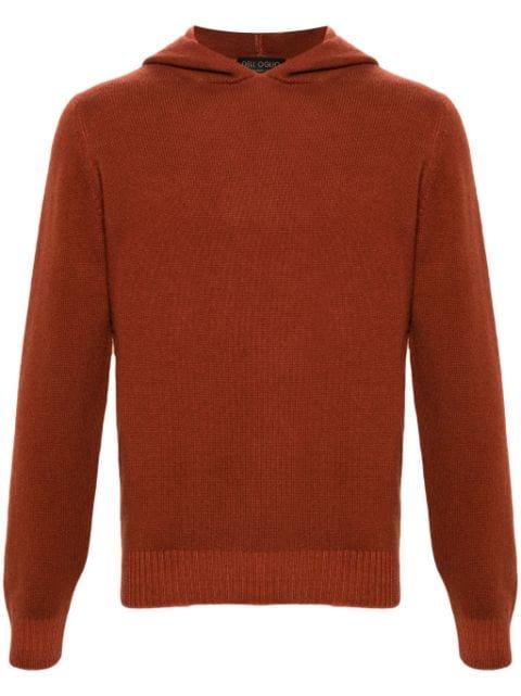 knitted hoodie by DELL'OGLIO