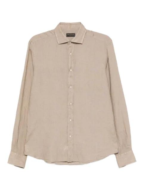 long-sleeve linen shirt by DELL'OGLIO