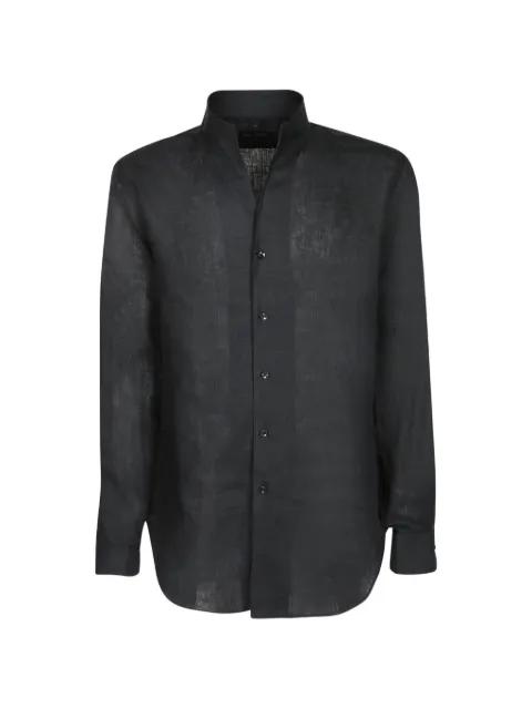 mandarin-collar long-sleeve shirt by DELL'OGLIO