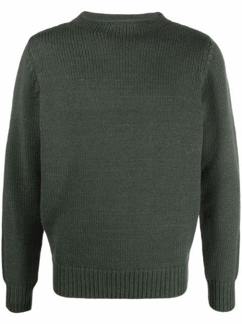 merino knit crew neck jumper by DELL'OGLIO