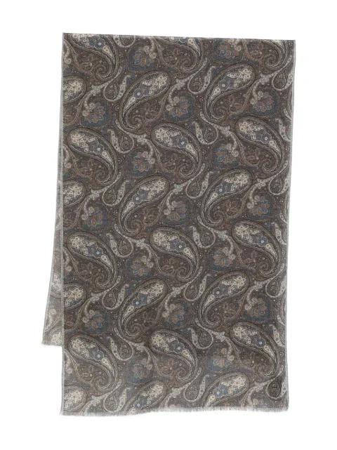 paisley fringed scarf by DELL'OGLIO