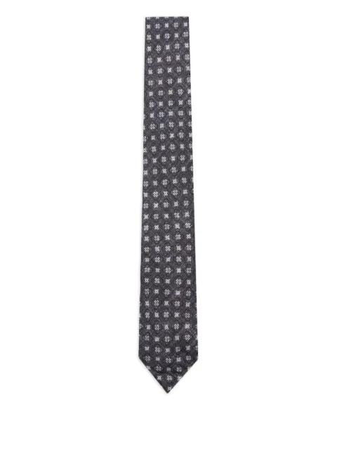 patterned tie by DELL'OGLIO