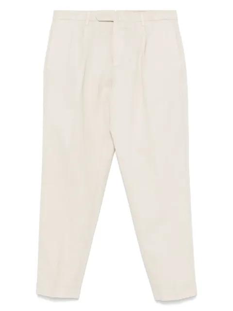 pleat-detail trousers by DELL'OGLIO