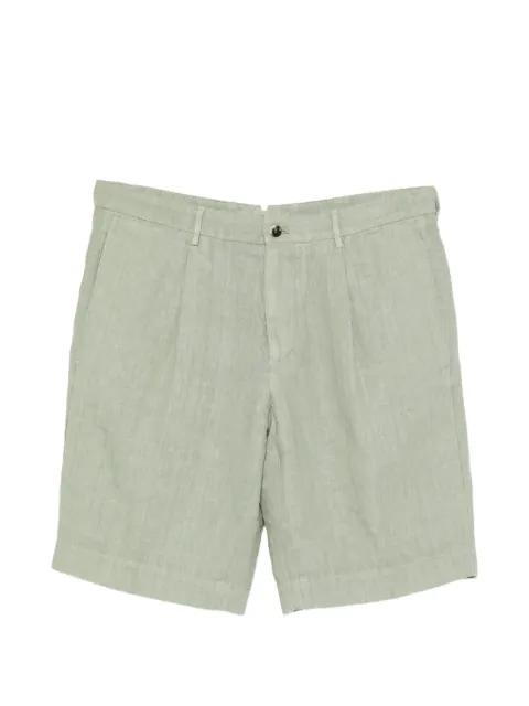 pleated-detail tailored shorts by DELL'OGLIO