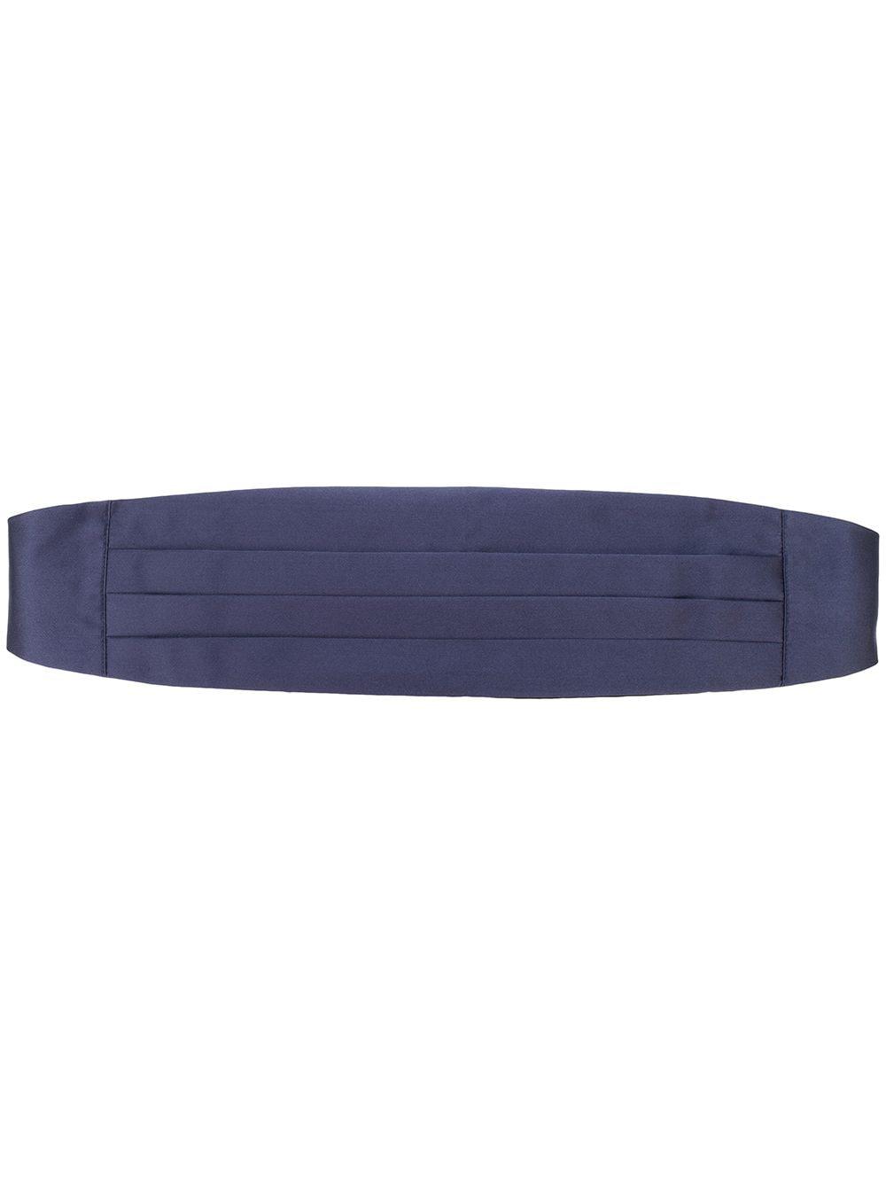 pleated sash silk belt by DELL'OGLIO