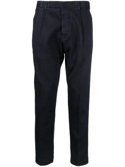 pleated tapered-leg trousers by DELL'OGLIO