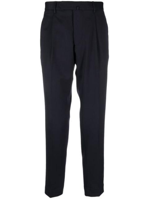 pleated tapered trousers by DELL'OGLIO