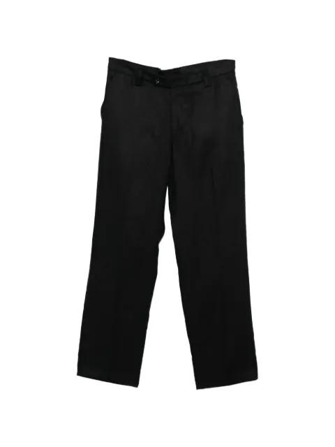 pressed-crease straight-leg trousers by DELL'OGLIO
