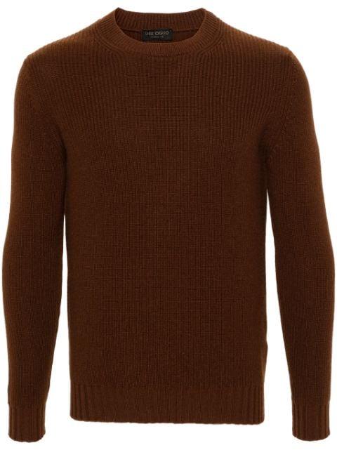 ribbed-knit crew-neck jumper by DELL'OGLIO