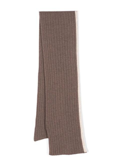 ribbed knit scarf by DELL'OGLIO