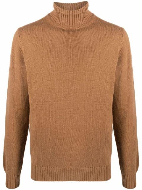 roll neck knitted jumper by DELL'OGLIO