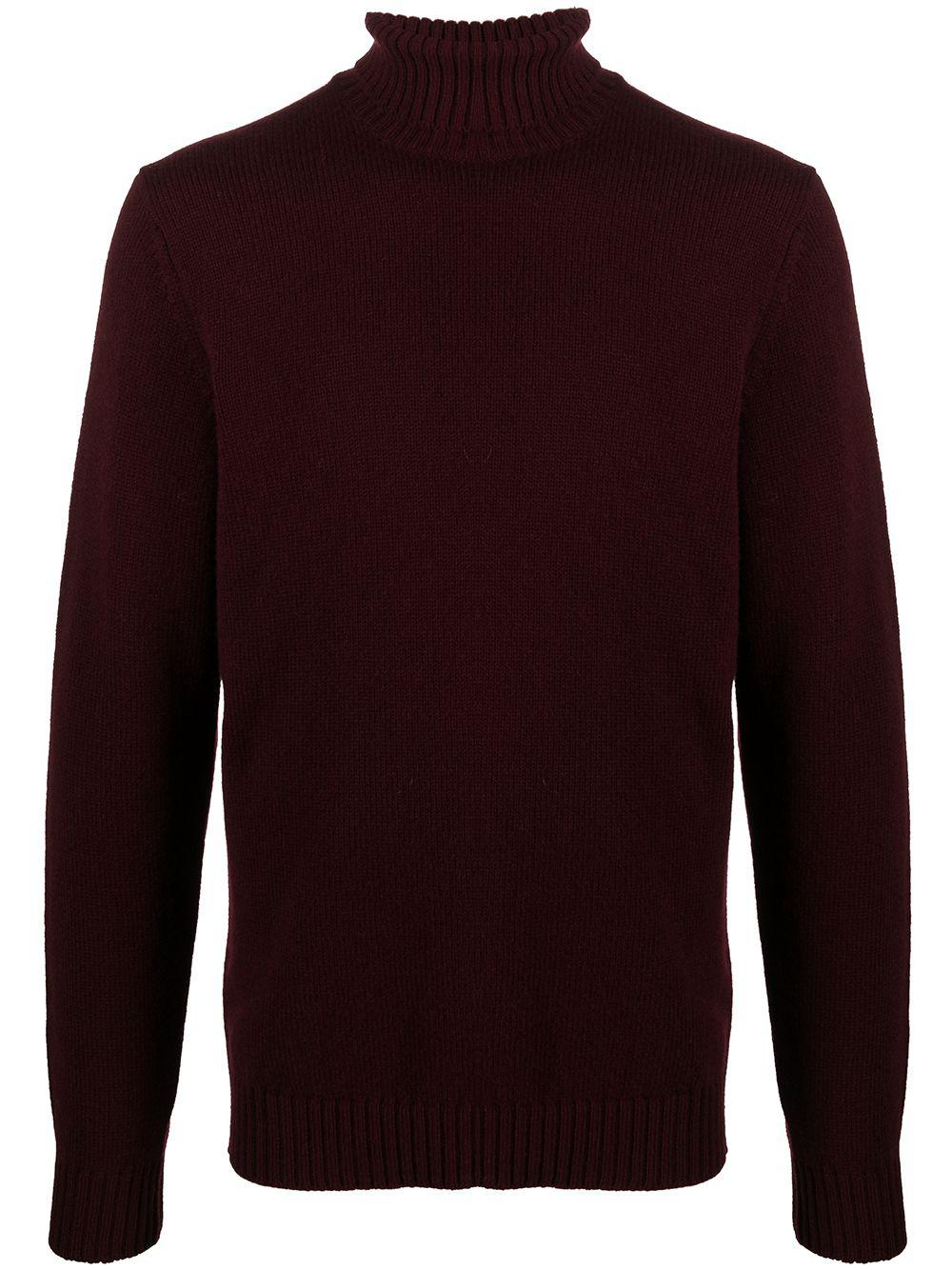 roll neck knitted jumper by DELL'OGLIO