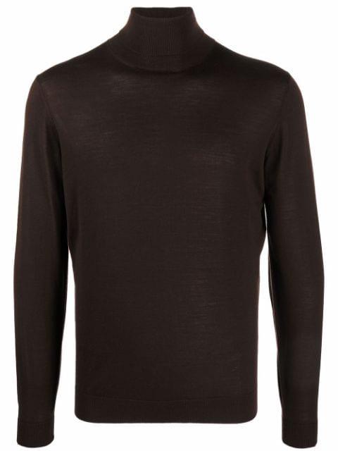 roll neck merino jumper by DELL'OGLIO