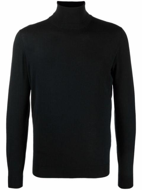 roll neck merino jumper by DELL'OGLIO