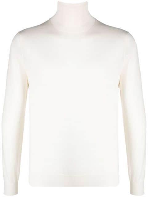 roll neck merino jumper by DELL'OGLIO