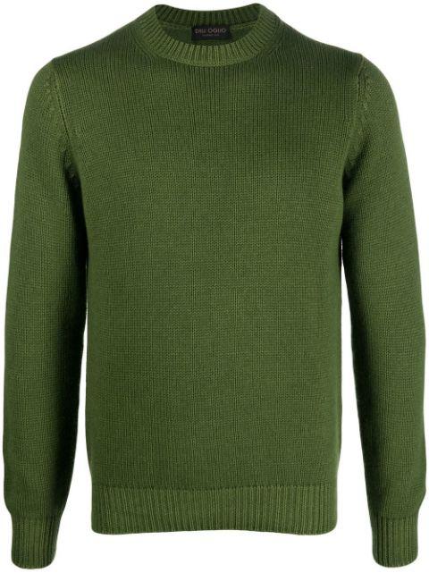 round-neck knit jumper by DELL'OGLIO