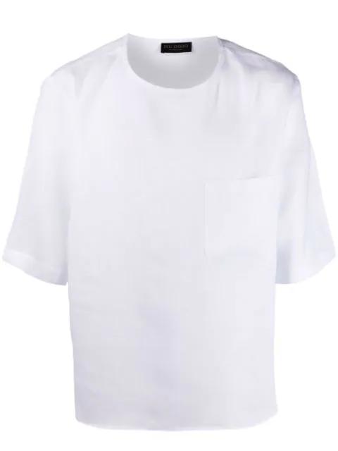 short-sleeve linen T-shirt by DELL'OGLIO