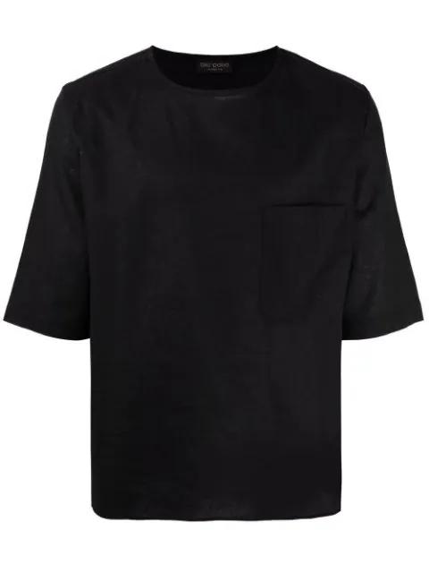 short-sleeve linen T-shirt by DELL'OGLIO