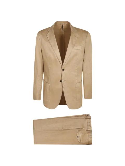 single-breasted notched-lapels suit by DELL'OGLIO
