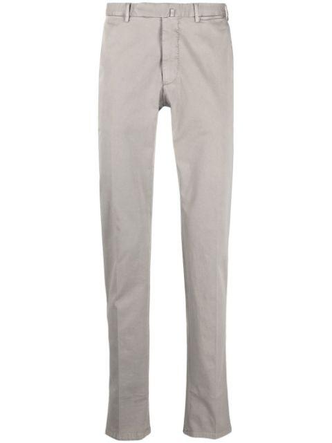 slim-cut leg chino trousers by DELL'OGLIO