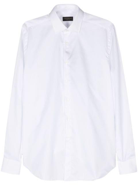 spread-collar cotton shirt by DELL'OGLIO