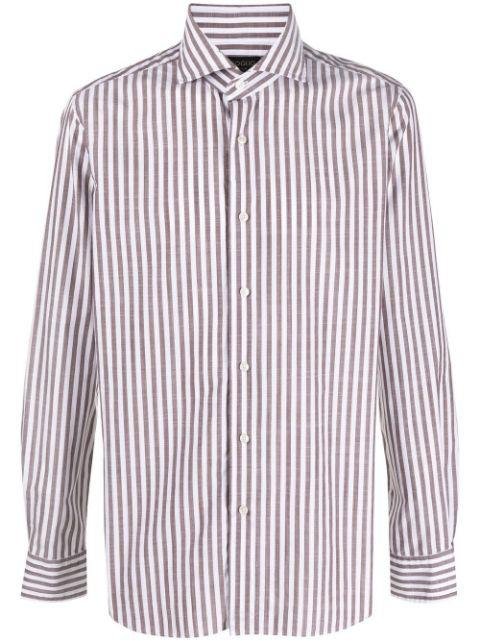 striped long-sleeve shirt by DELL'OGLIO