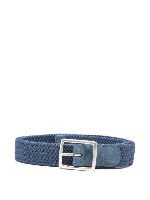 suede braided belt by DELL'OGLIO
