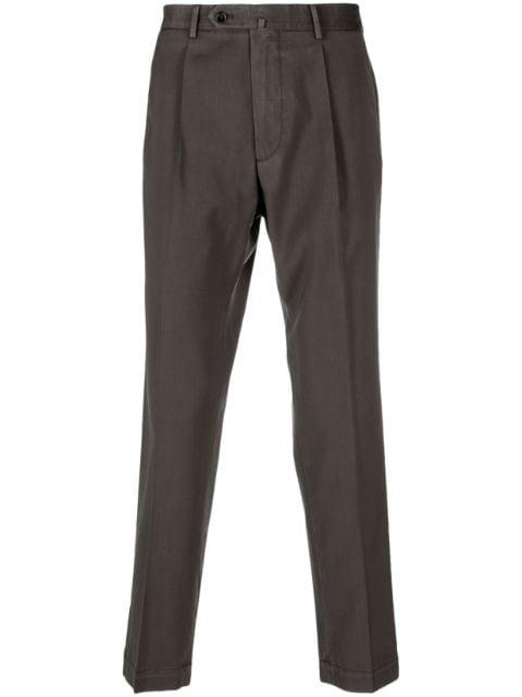 tapered-leg tailored trousers by DELL'OGLIO
