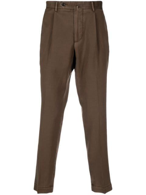 tapered-leg tailored trousers by DELL'OGLIO