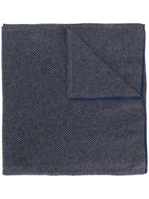 textured knit scarf by DELL'OGLIO