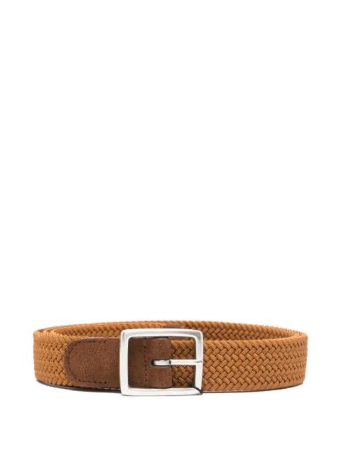 woven suede belt by DELL'OGLIO