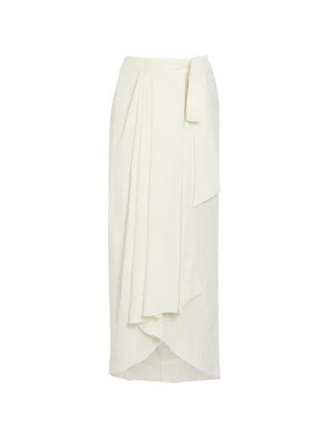 Ayla crinkled wrap skirt by DELOS