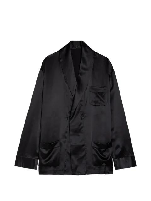 Gilbert double-breasted silk jacket by DELOS