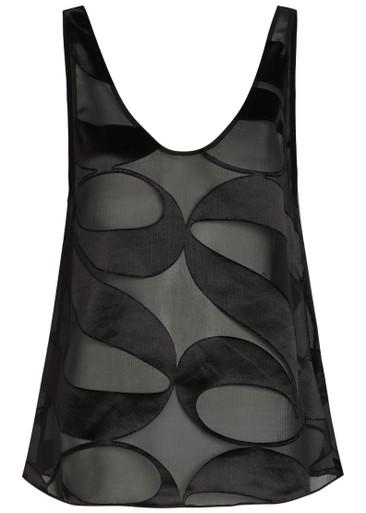 Mira devoré georgette top by DELOS