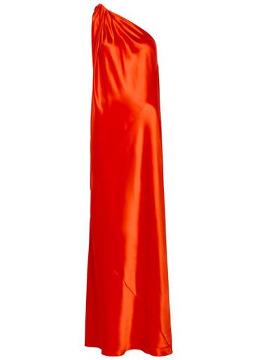 Nova draped silk maxi dress by DELOS