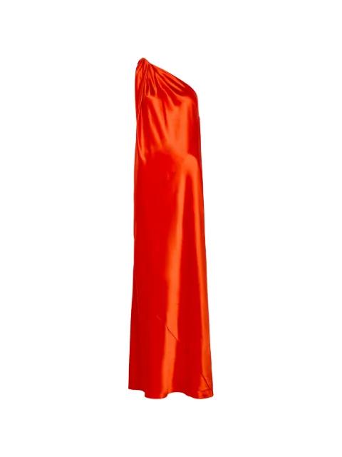 Nova one-shoulder silk dress by DELOS