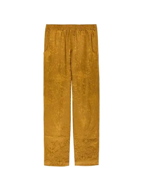 jacquard-weave track pants by DELOS