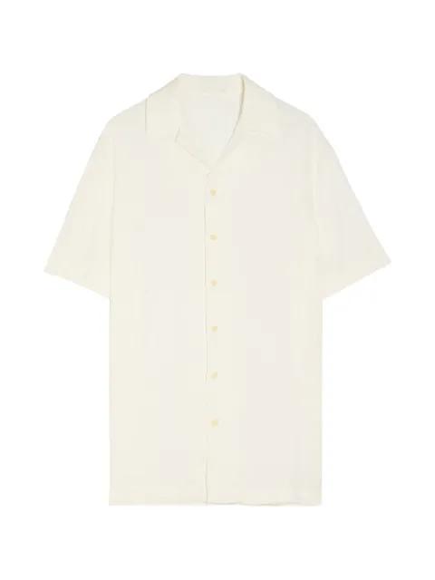 textured camp-collar shirt by DELOS