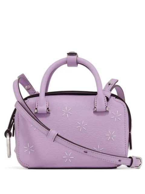 Box Nano Flora star-embroidered tote bag by DELVAUX