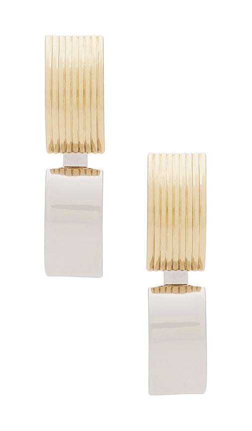 Demarson Everly Earrings in Metallic Gold by DEMARSON