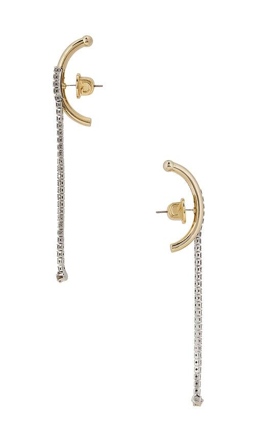 Demarson Melissa Earrings in Metallic Gold by DEMARSON