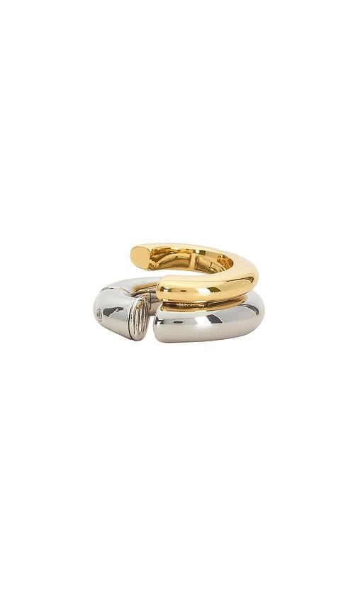 Demarson Vida Ear Cuff in Metallic Silver,Metallic Gold by DEMARSON