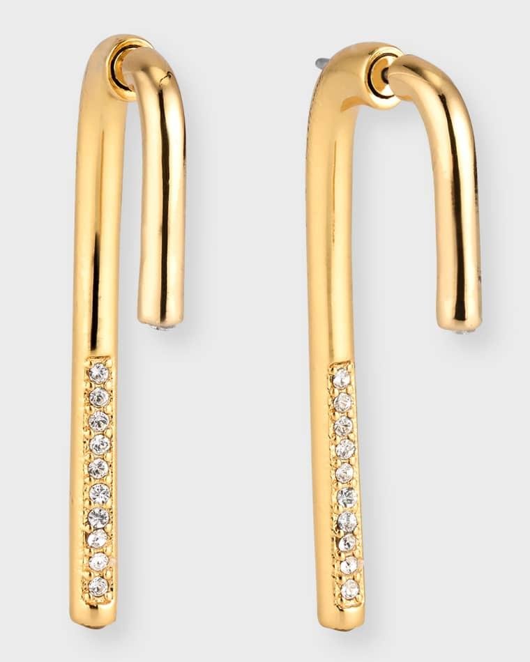 Mini Celeste Crystal Pave Earrings by DEMARSON